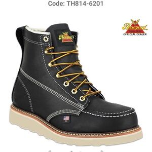 Thorogood Men's Black Leather Boots